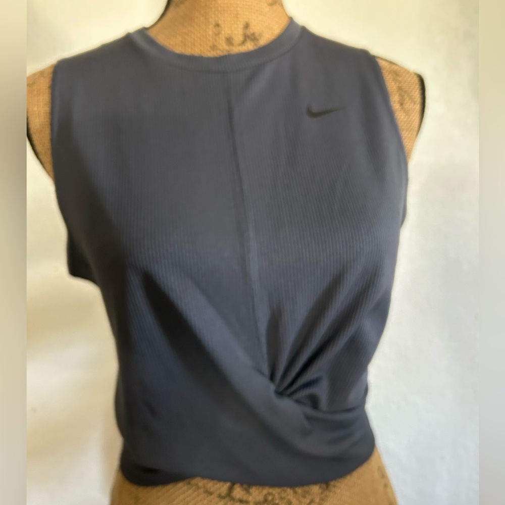 Nike Black Twist-Front Muscle Tank
